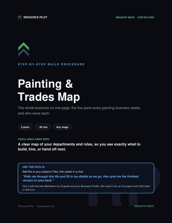 Painting & Trades, the actual first page